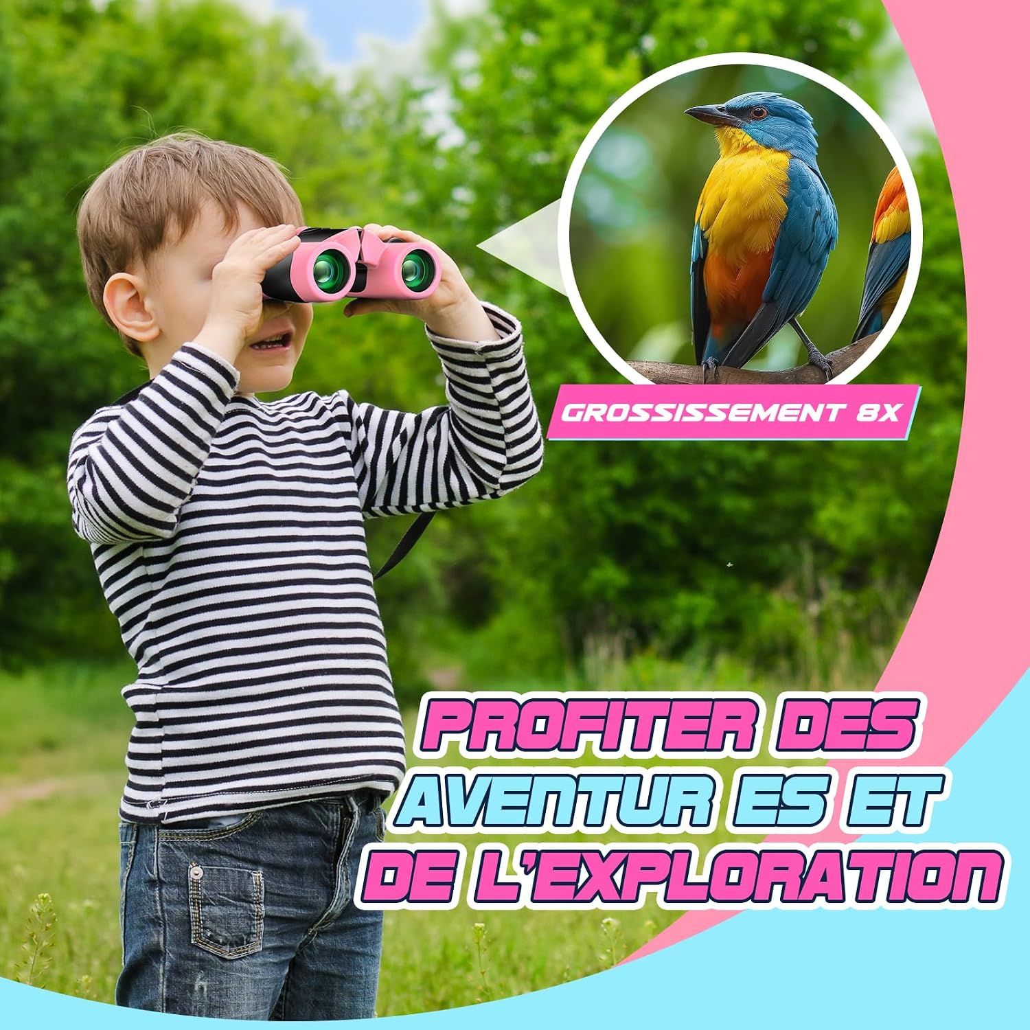 Children's Binoculars 8x21 Birdwatching Toy Gift