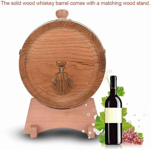 Wooden Oak Barrel with Stand and Tap