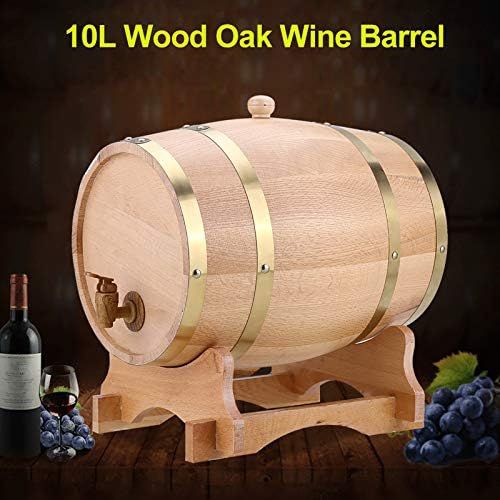 Wooden Oak Barrel with Stand and Tap