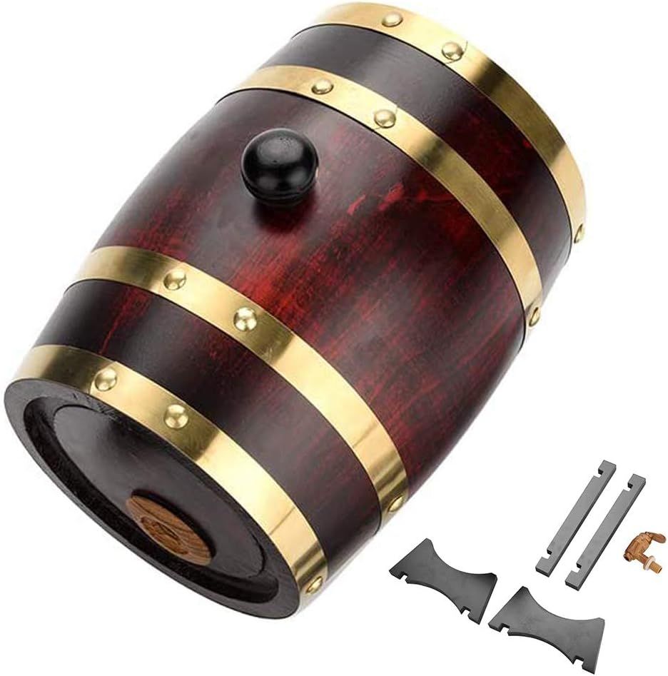 Wooden Oak Barrel with Stand and Tap