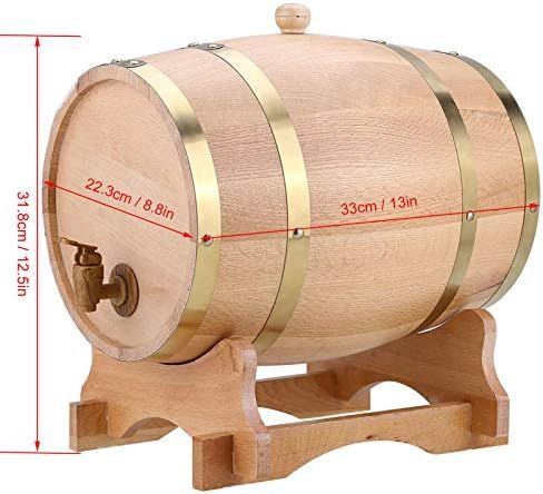 Wooden Oak Barrel with Stand and Tap