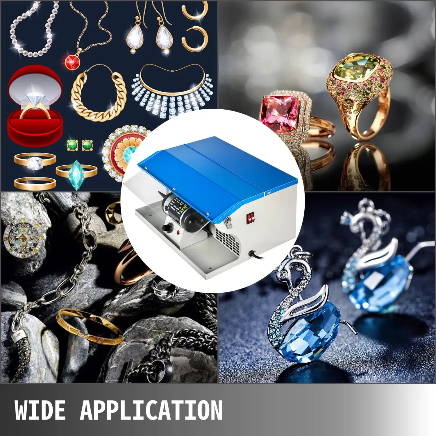200W Jewelry Polishing Machine Buffer Grinder for Jewellery Making &amp; Repair