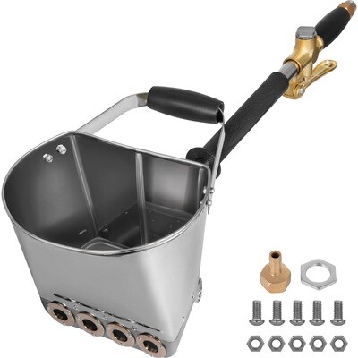 Anti-Corrosion 4-Jet Cement Mortar Sprayer – Lightweight Stucco Wall Painting Tool for Efficient Application