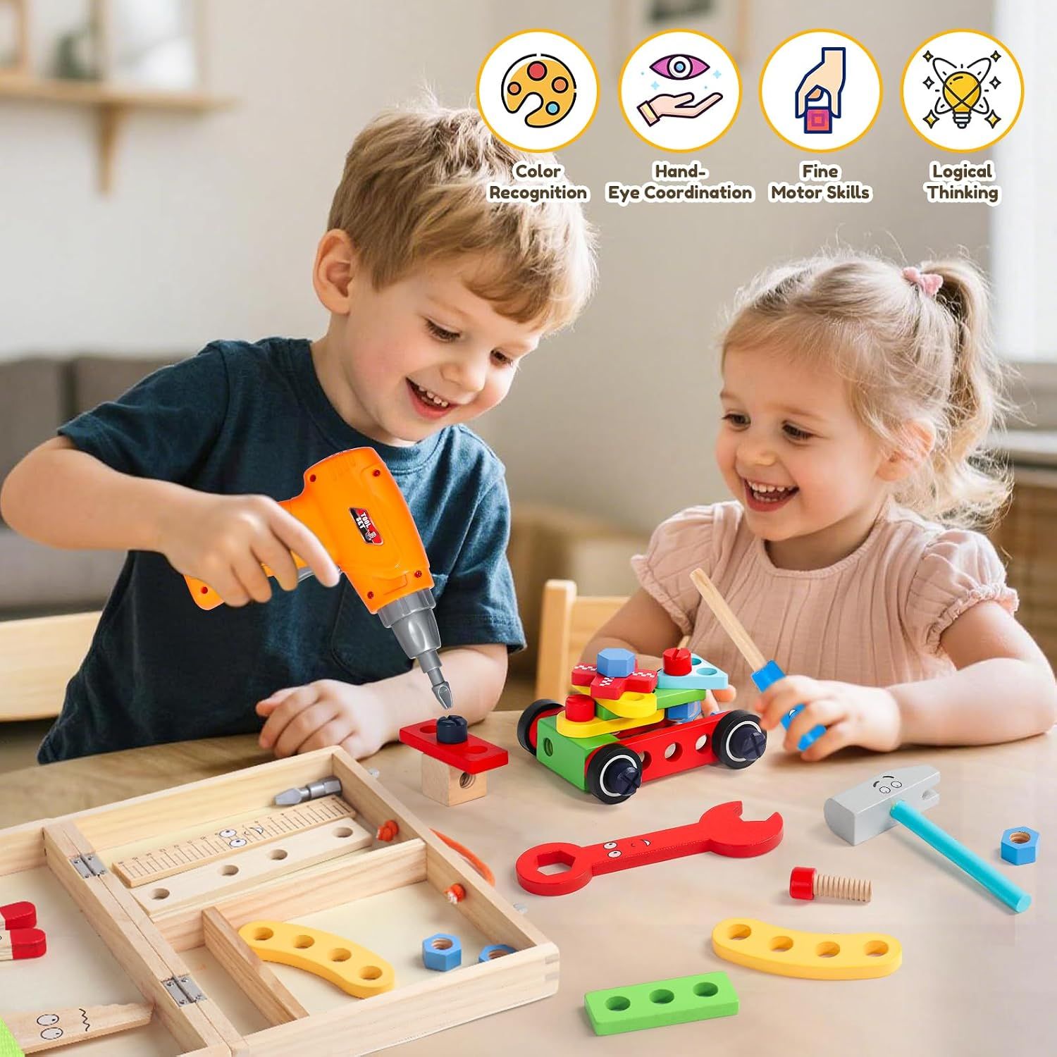 Wooden Construction Kits for Kids