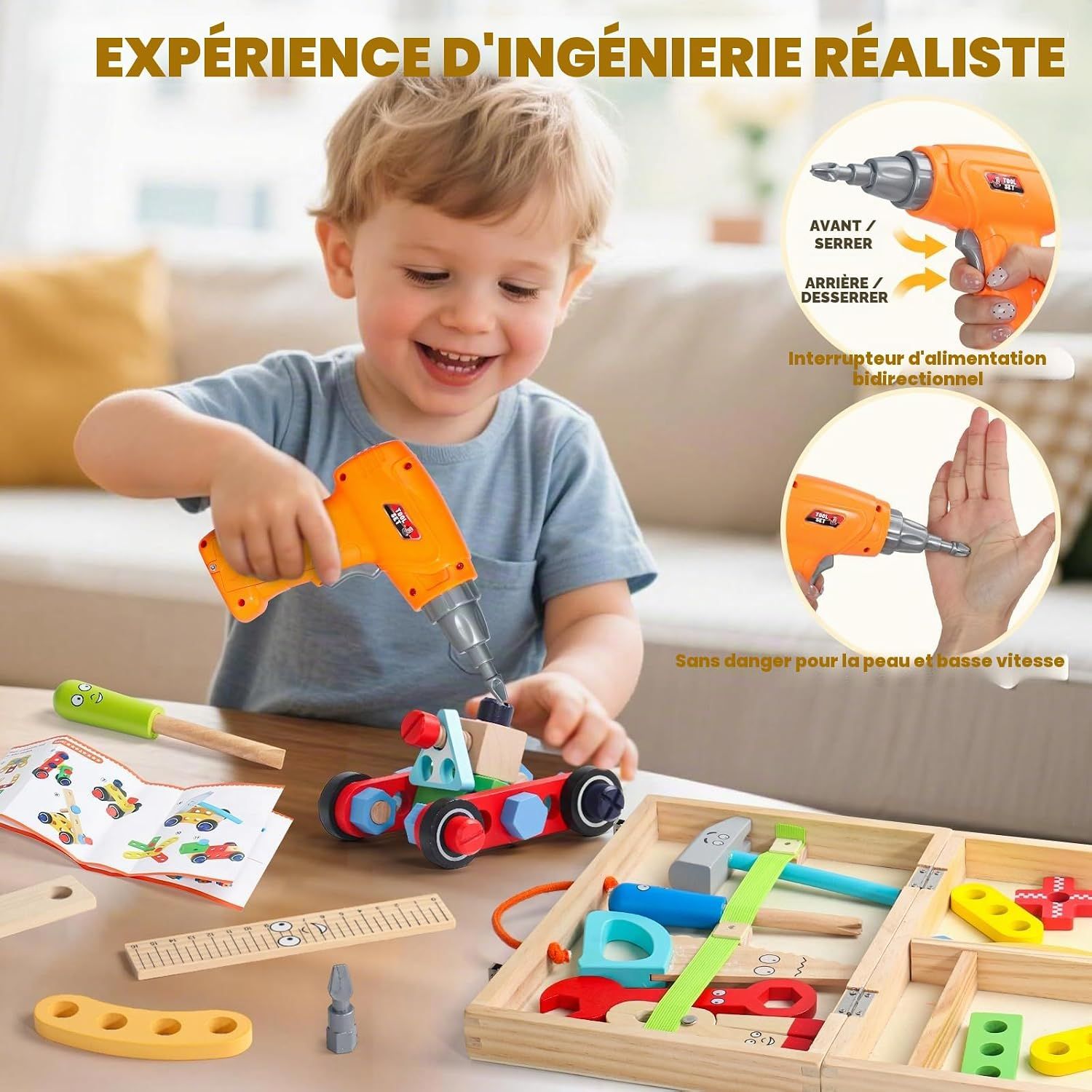 Wooden Construction Kits for Kids