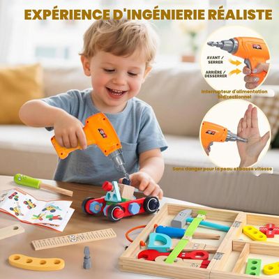Wooden Construction Kits for Kids