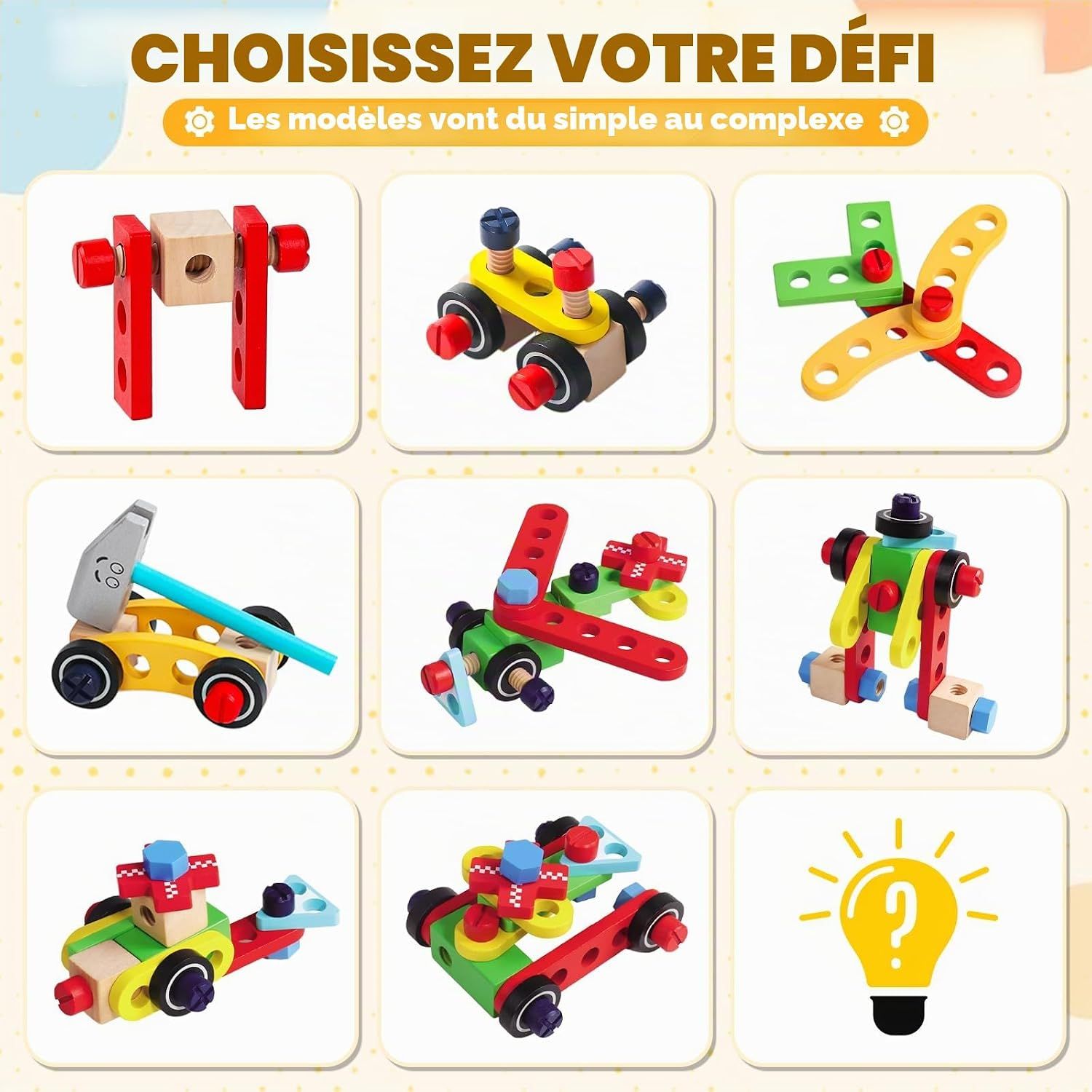 Wooden Construction Kits for Kids