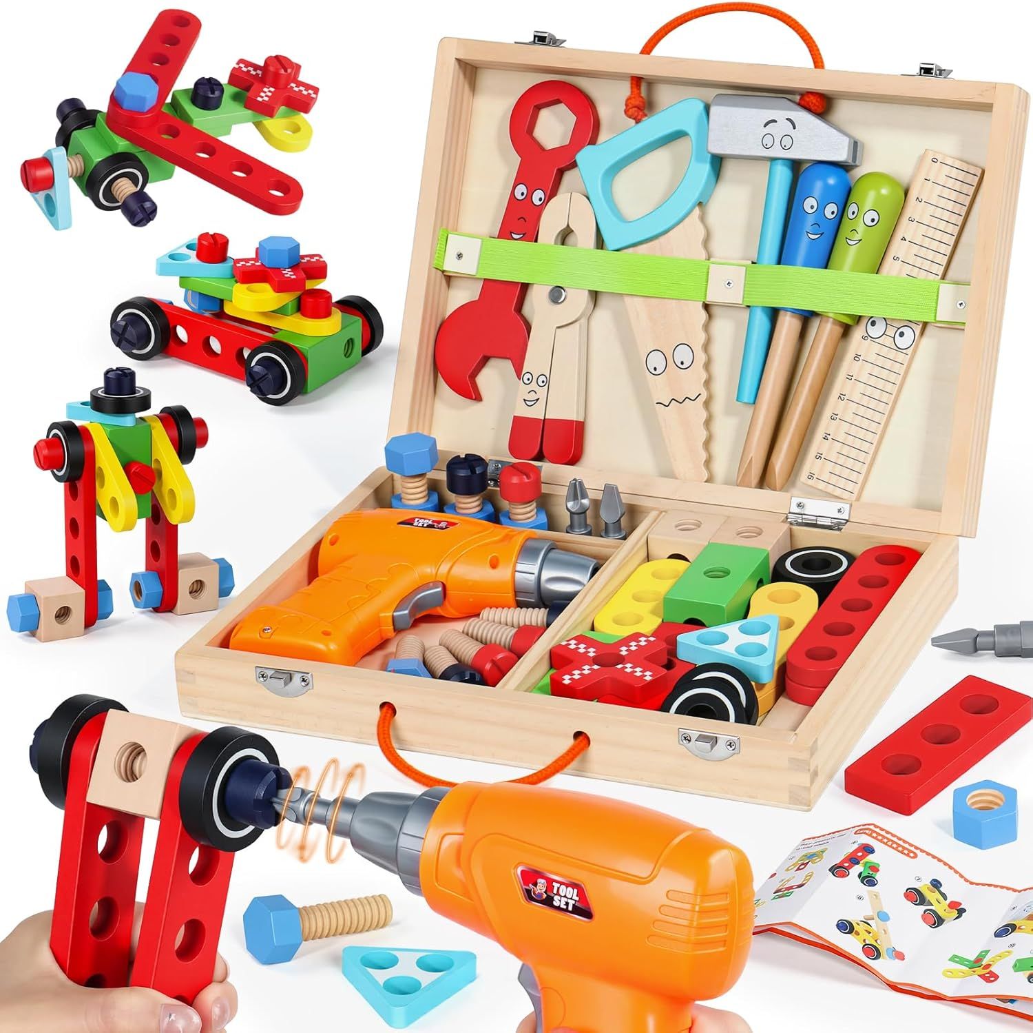 Wooden Construction Kits for Kids