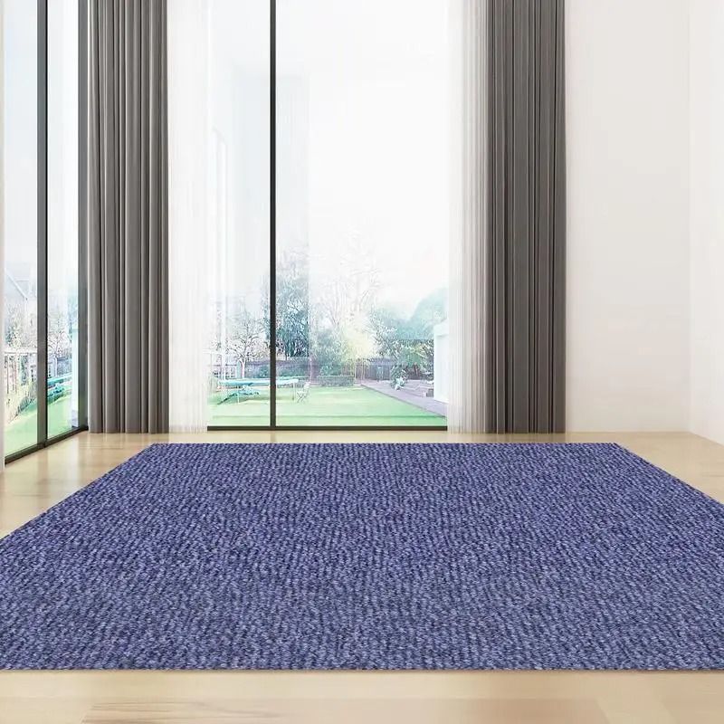 Outdoor Indoor Rug 16M Blue Polyester Non Slip Stain &amp; Mold Resistant Mat