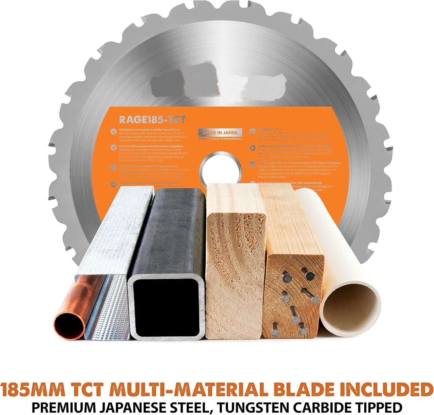 Metal Cut-Off Saw 1250W with 185mm Blade, 45° Bevel