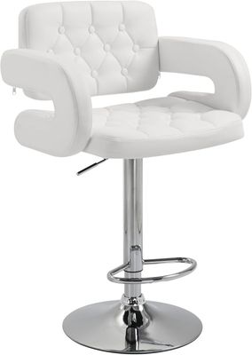 Swivel Faux Leather Breakfast Stool