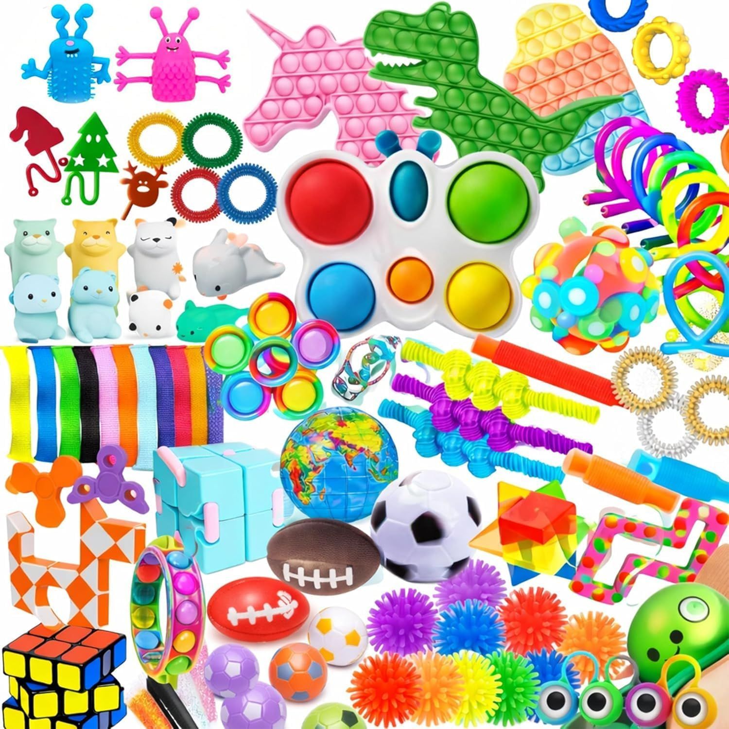 75PCS Fidget Toys Pack for Kids, Pop Its, Sensory Toys, Party Favours &amp; Classroom Prizes