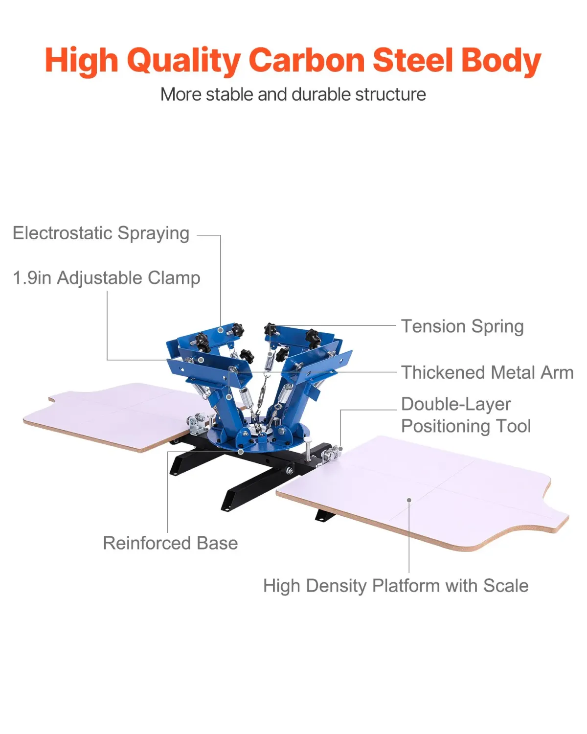 Silk Screen Printing Machine with 4-Color 2-Station