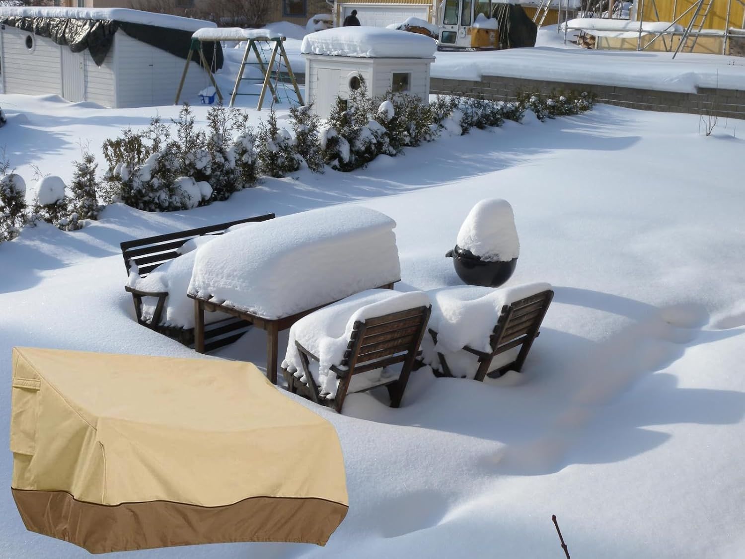 Waterproof Garden Sofa Cover 193x83x84cm Outdoor Patio Furniture Protector