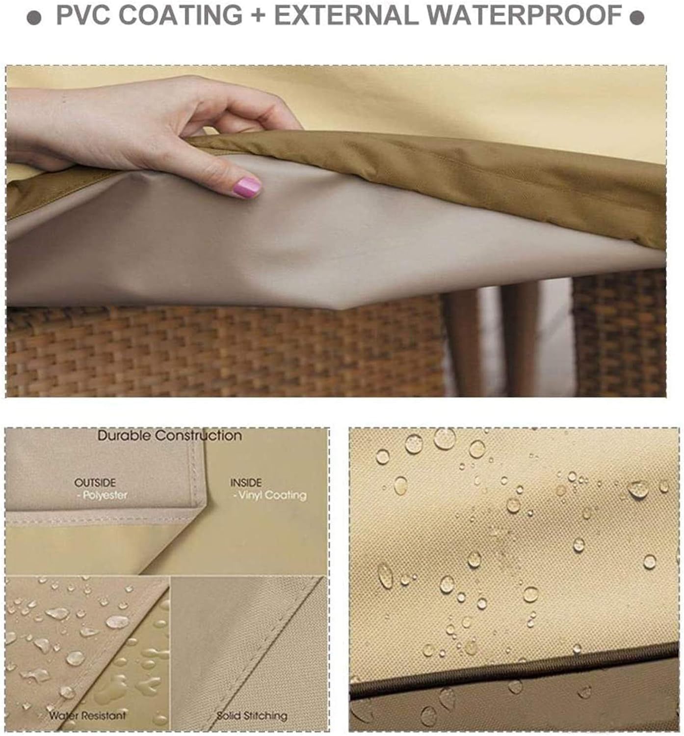 Waterproof Garden Sofa Cover 193x83x84cm Outdoor Patio Furniture Protector