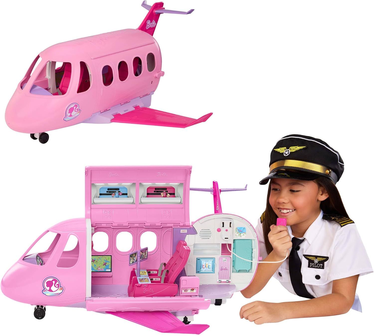 Barbie Dream Plane Playset with Working Microphone &amp; Speaker