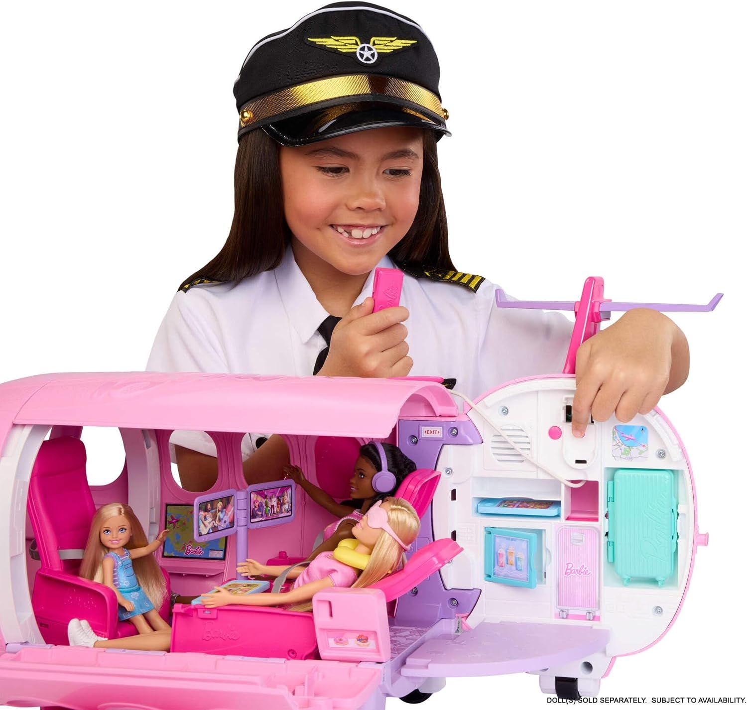 Barbie Dream Plane Playset with Working Microphone &amp; Speaker
