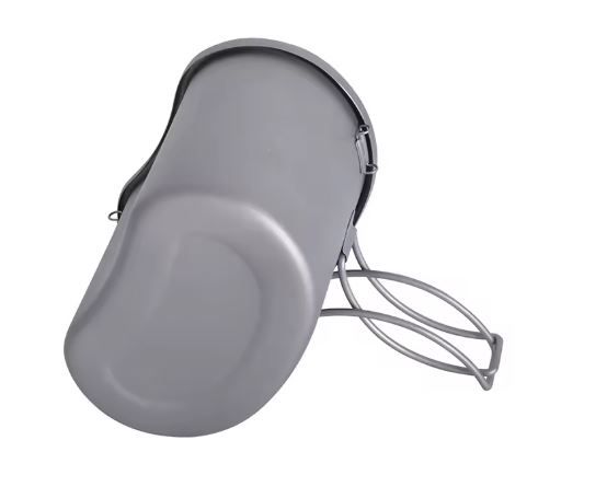 Titanium Cooking Pot Portable Camping Pots and Pans Set Canteen Mess Kit Bushcraft Equipment for Outdoor Hiking Backpacking