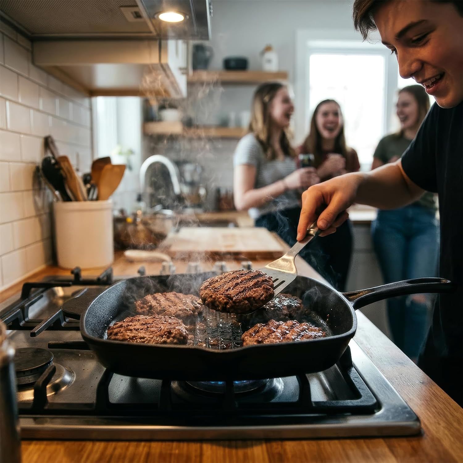 Pre-Seasoned 10-Inch Cast Iron Griddle Pan
