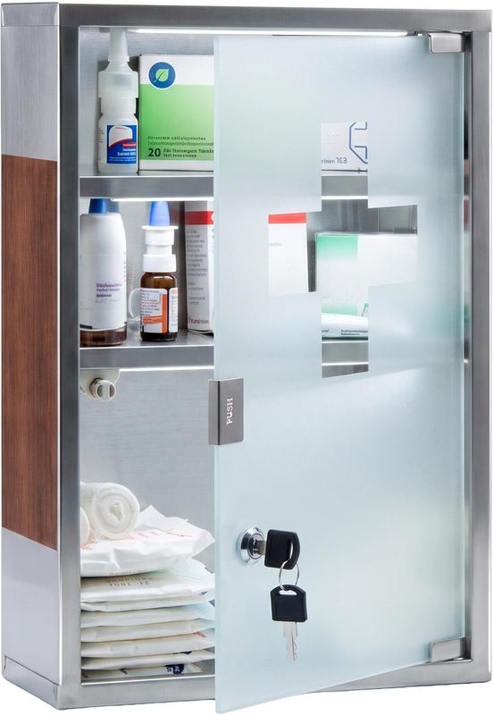 Wall-Mounted Stainless Steel Medicine Cabinet
