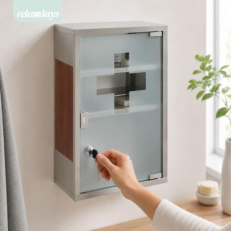 Wall-Mounted Stainless Steel Medicine Cabinet
