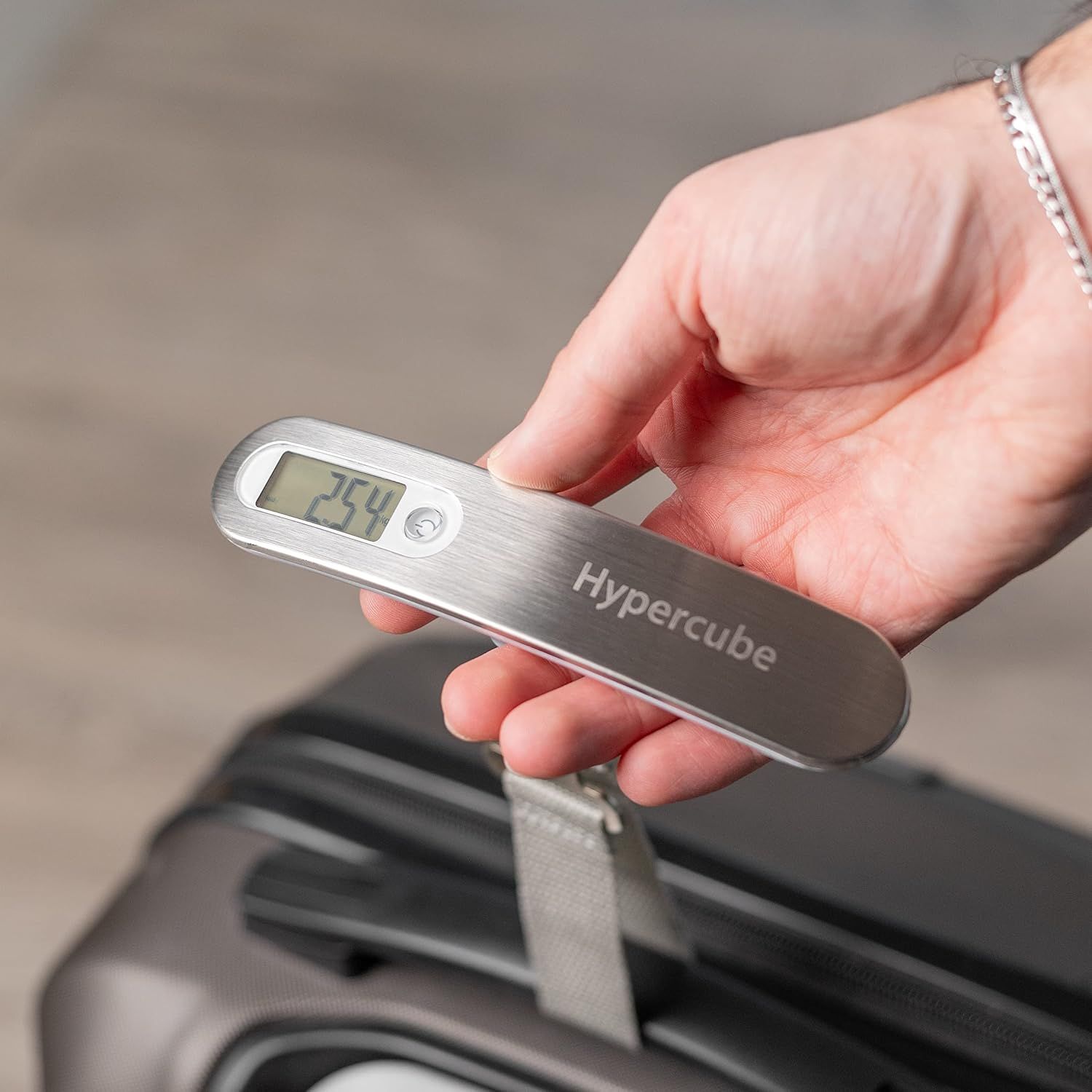 Digital Luggage Scale 50KG Portable Suitcase Weighing Scale with Tare