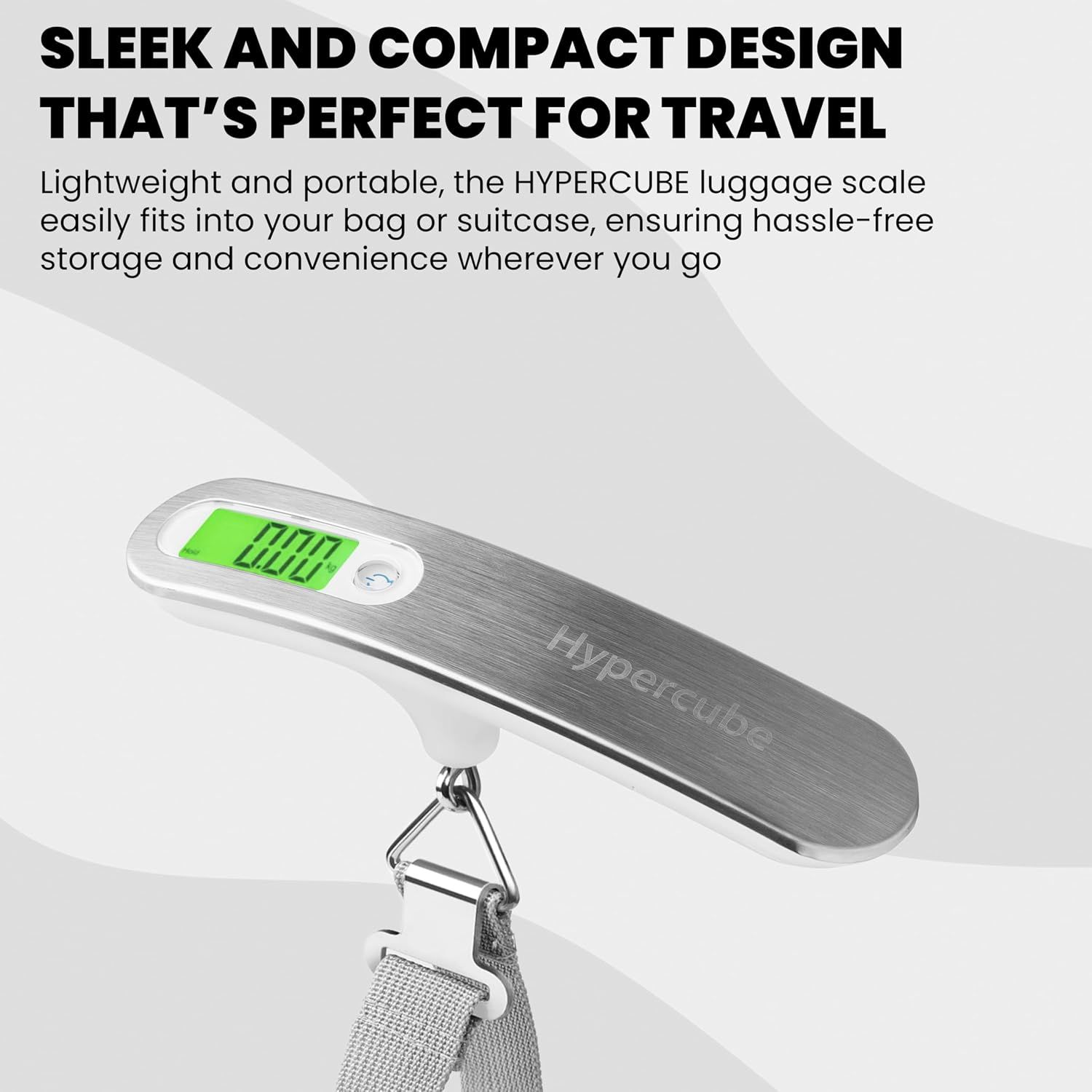 Digital Luggage Scale 50KG Portable Suitcase Weighing Scale with Tare