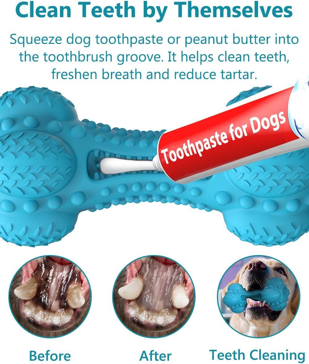 Rubber Chicken Toy for Dogs – Durable Bacon-Flavored Dental Squeaky Chew Toy for Medium &amp; Large Dogs