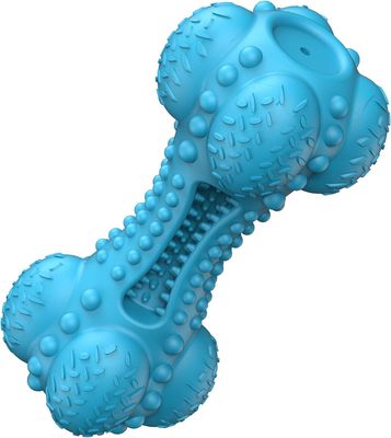 Rubber Chicken Toy for Dogs – Durable Bacon-Flavored Dental Squeaky Chew Toy for Medium &amp; Large Dogs