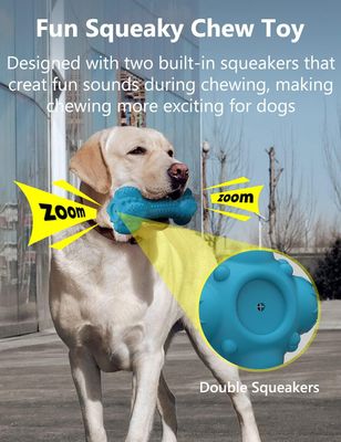 Rubber Chicken Toy for Dogs – Durable Bacon-Flavored Dental Squeaky Chew Toy for Medium &amp; Large Dogs