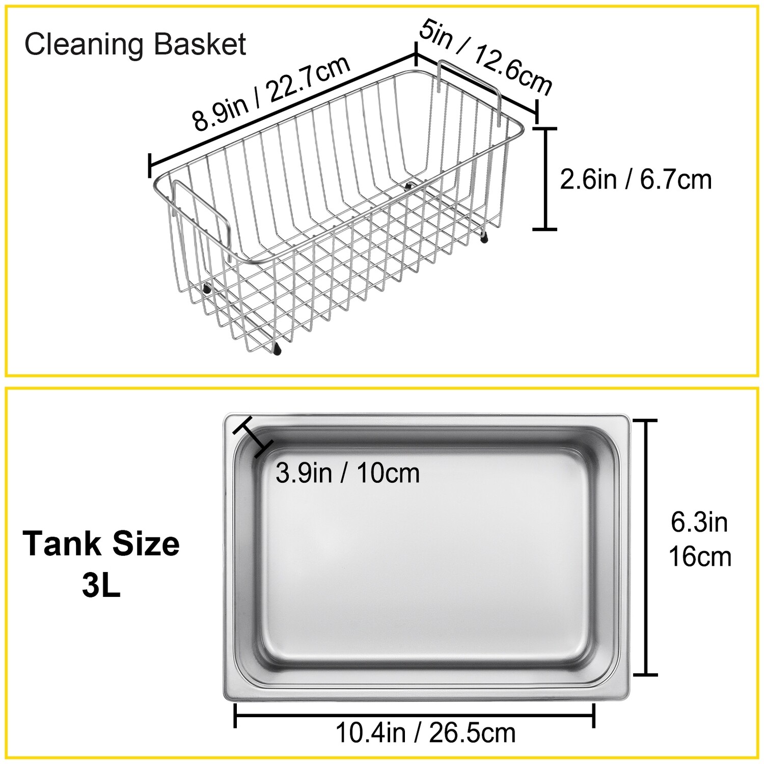 Ultrasonic Cleaner 3L Jewellery Cleaner