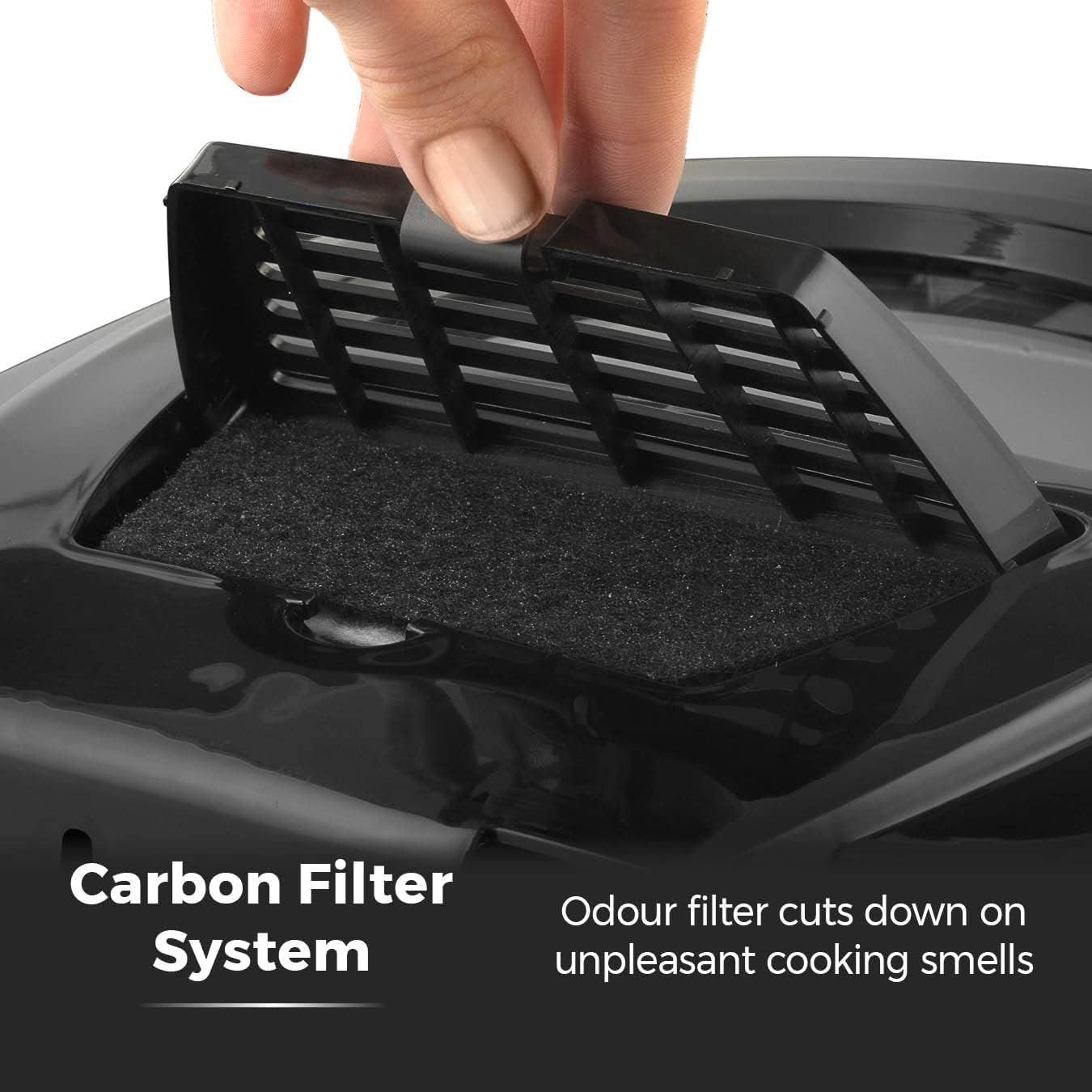 Deep Fat Fryer with Adjustable Thermostat, 2L, 1500W, Black
