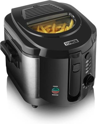 Deep Fat Fryer with Adjustable Thermostat, 2L, 1500W, Black
