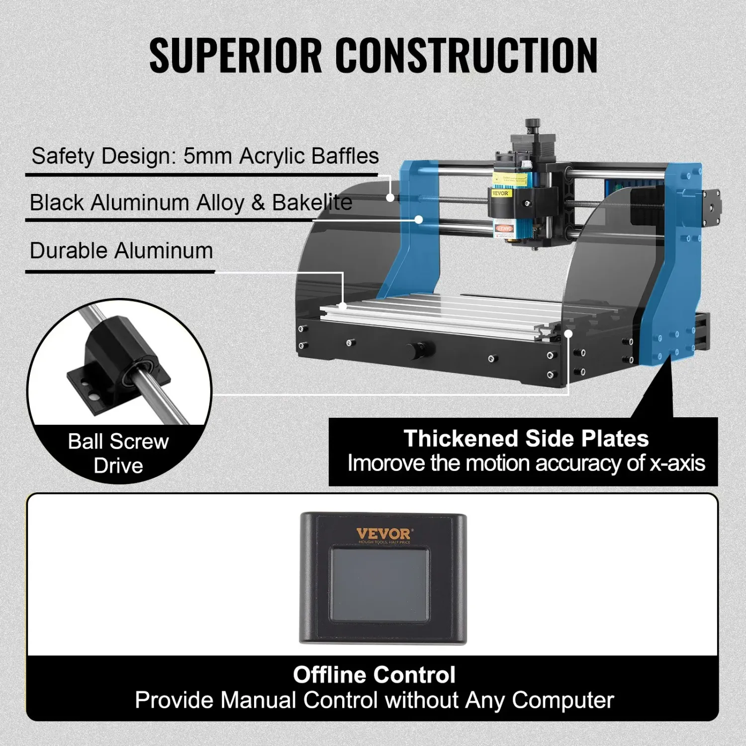 CNC 3018 Pro MAX Engraving Machine 3 Axis GRBL Wood Router 10000RPM