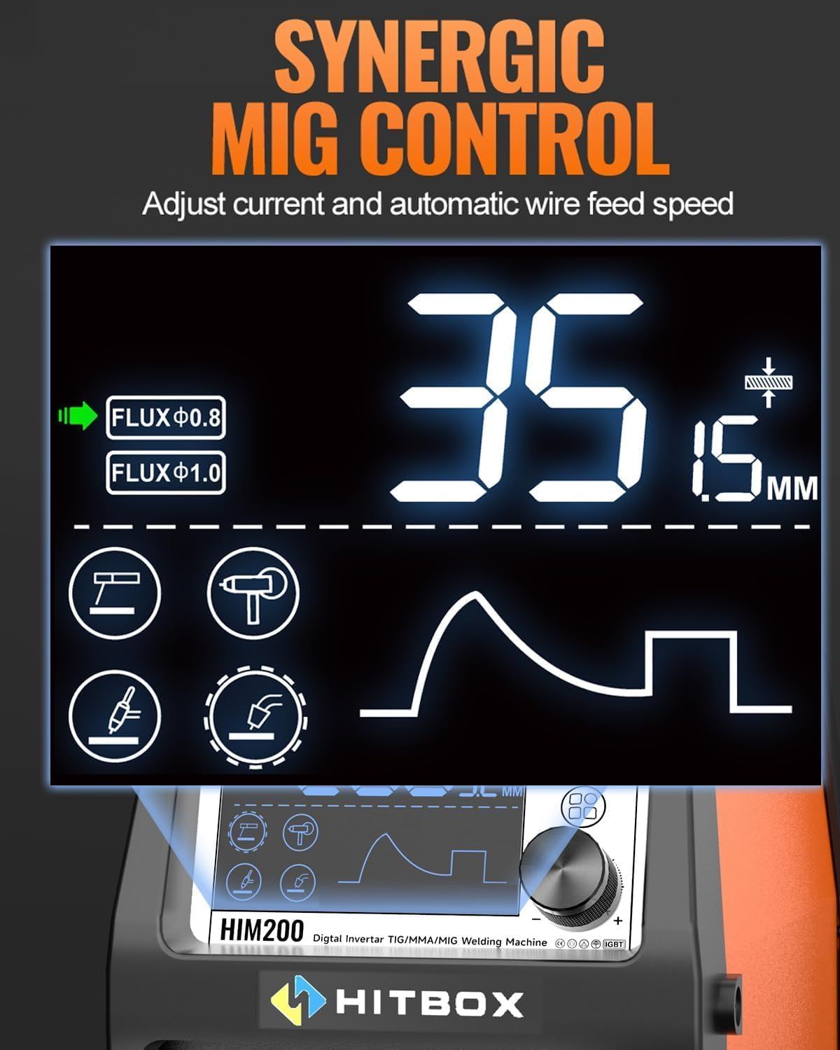 200A MIG Welder 4 in 1 Inverter Welding Machine