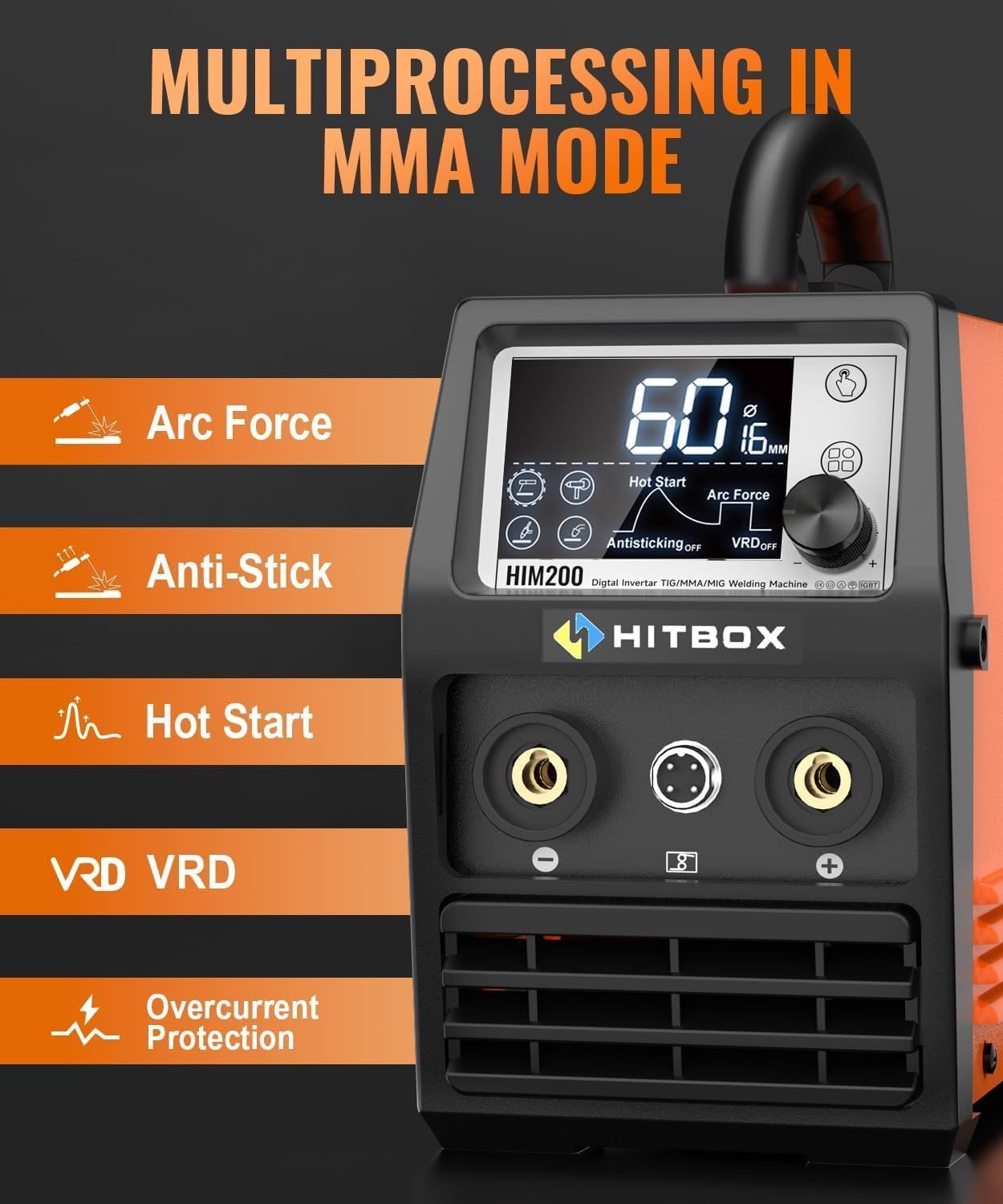 200A MIG Welder 4 in 1 Inverter Welding Machine