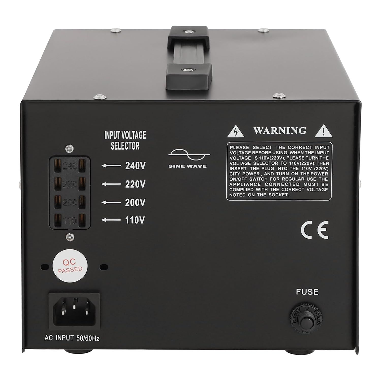 Voltage Converter 2400W 110V to 220V