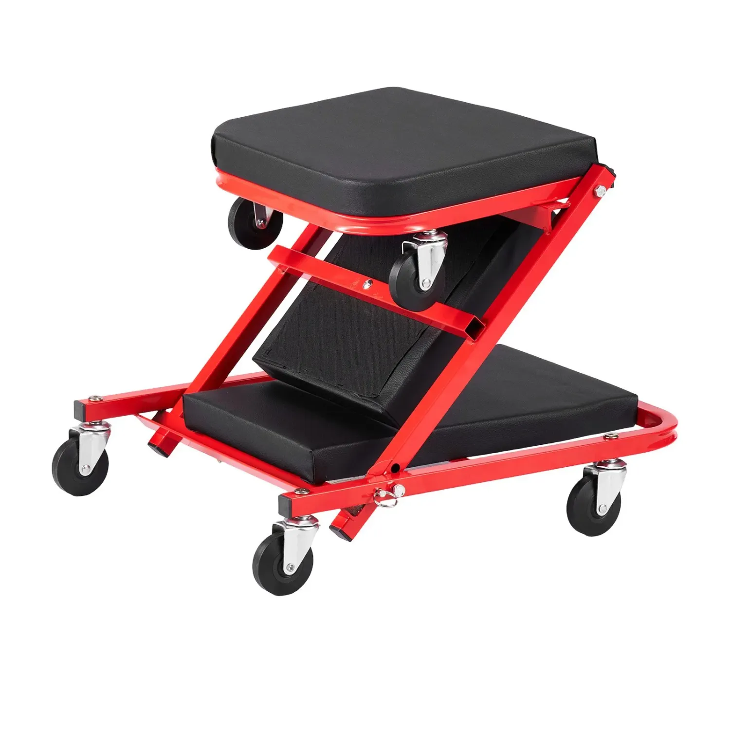 Folding Mechanic Creeper 204kg, Z Creeper Seat &amp; Under Car Garage Roller
