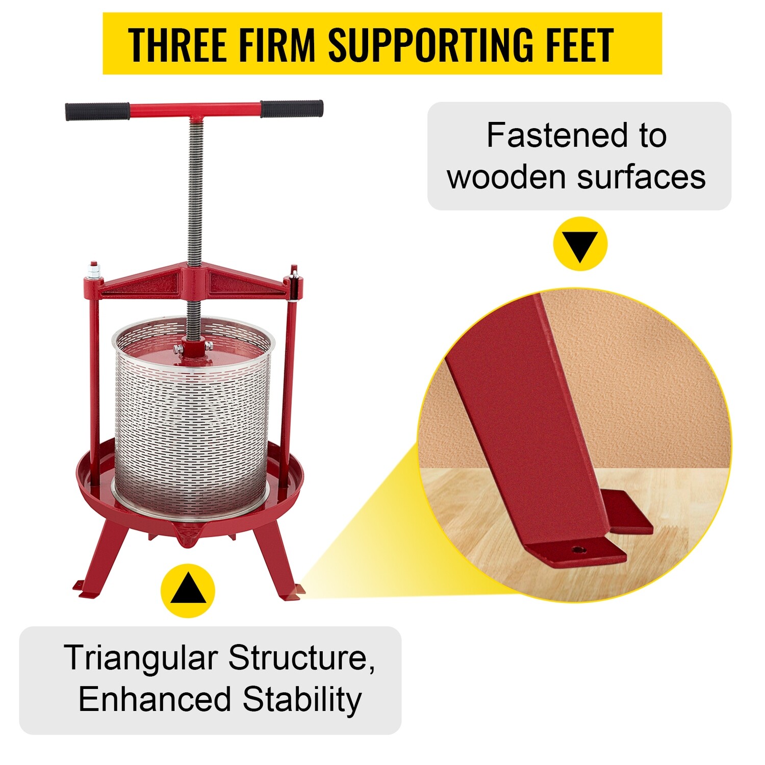 Grape Presser 14L Manual Fruit Press