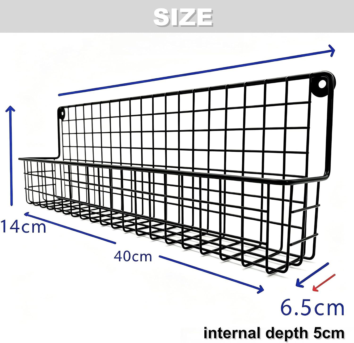 Spice Rack 4PCS Wall Mounted Kitchen Organizer