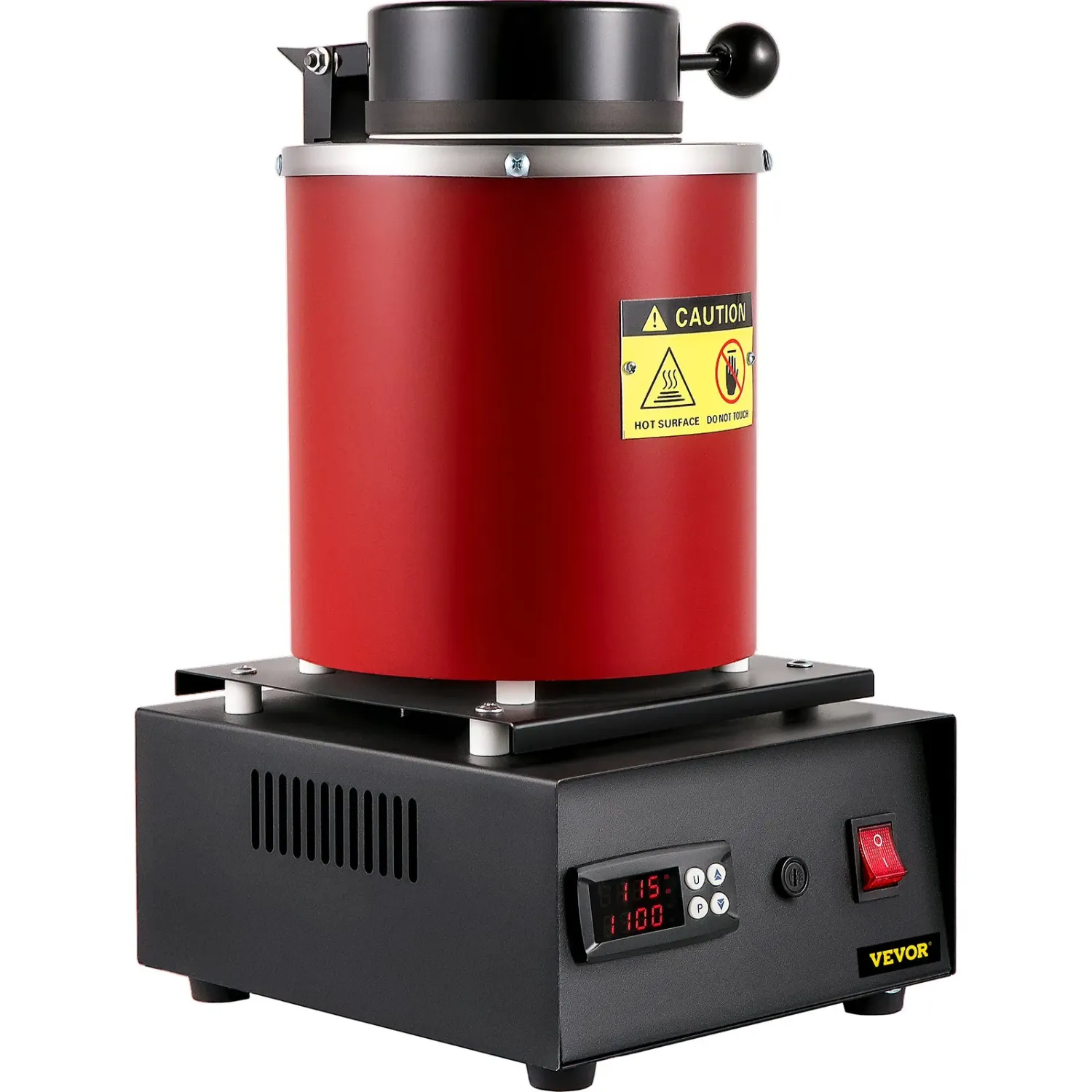 3KG Electric Metal Melting Furnace 1150°C Digital PID Gold Silver Copper