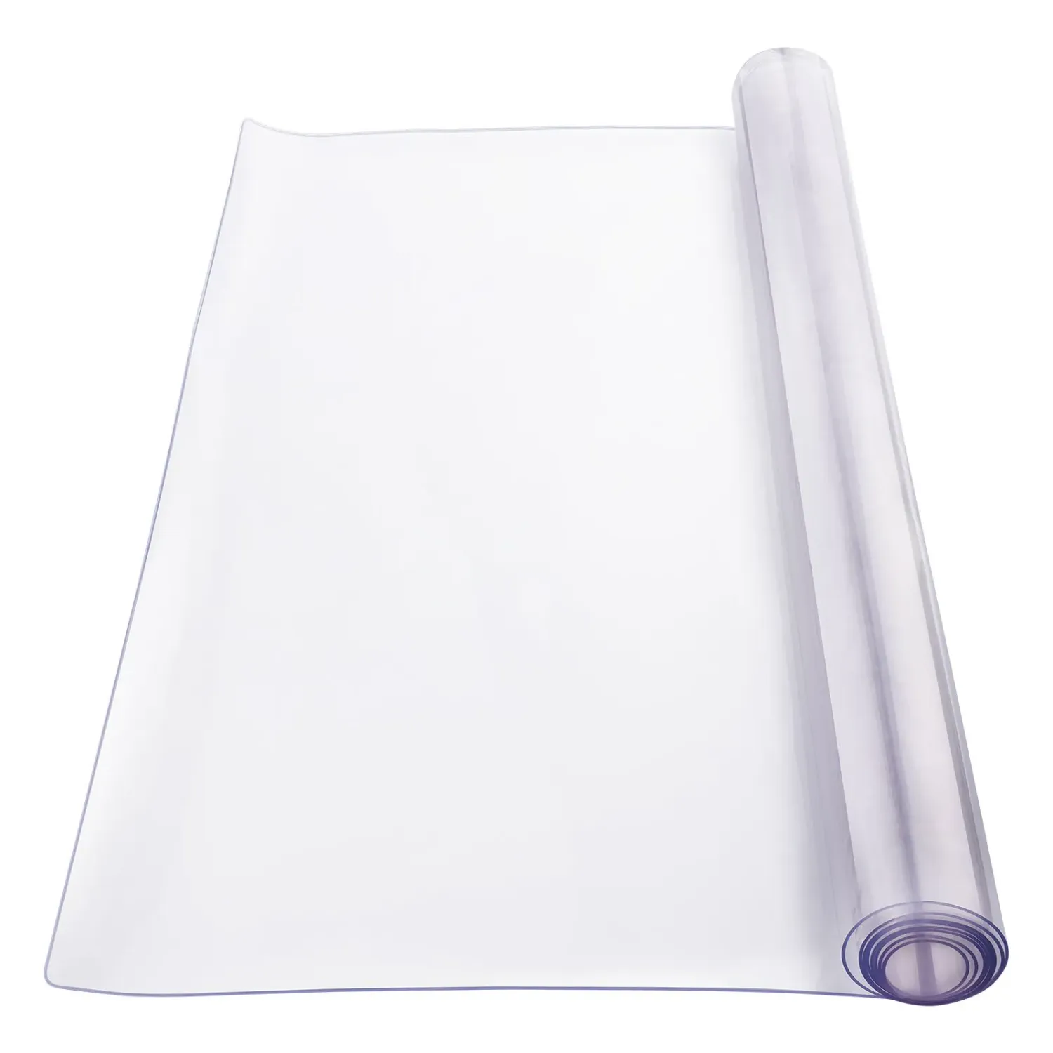 Transparent PVC Table Protector — 42 x 72 inch, 2.0mm Thick Waterproof Rectangular Mat, Easy-Clean Tablecloth for Dining Table, Office Desk &amp; Dresser