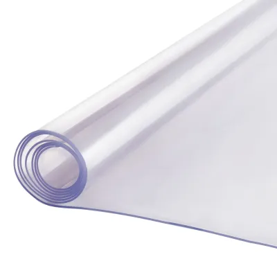 Transparent PVC Table Protector — 42 x 72 inch, 2.0mm Thick Waterproof Rectangular Mat, Easy-Clean Tablecloth for Dining Table, Office Desk &amp; Dresser