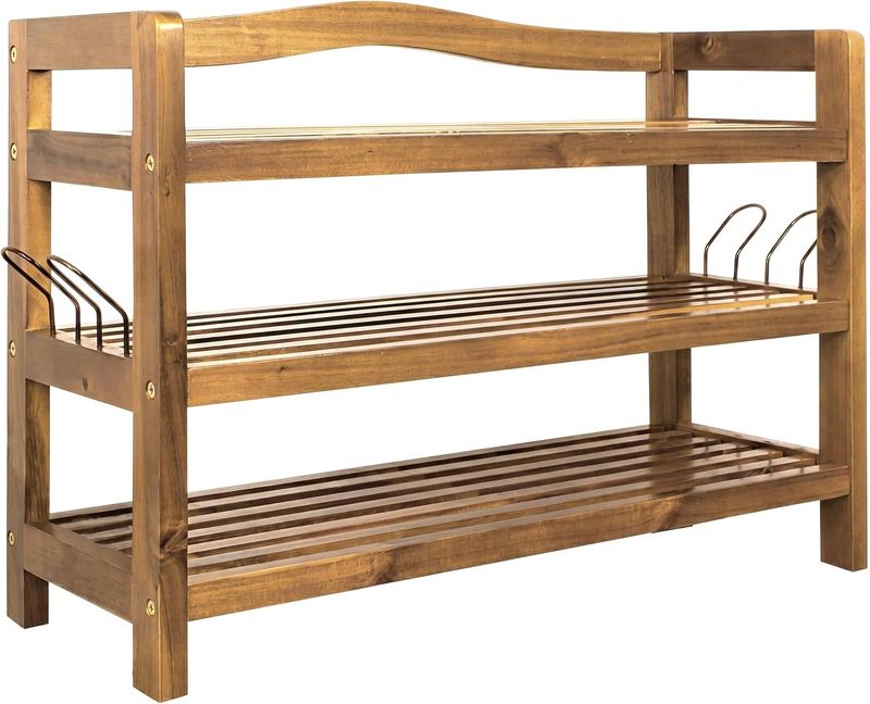Shoe Rack – 3-Tier Heavy-Duty Shoe Organizer with Metal Brackets