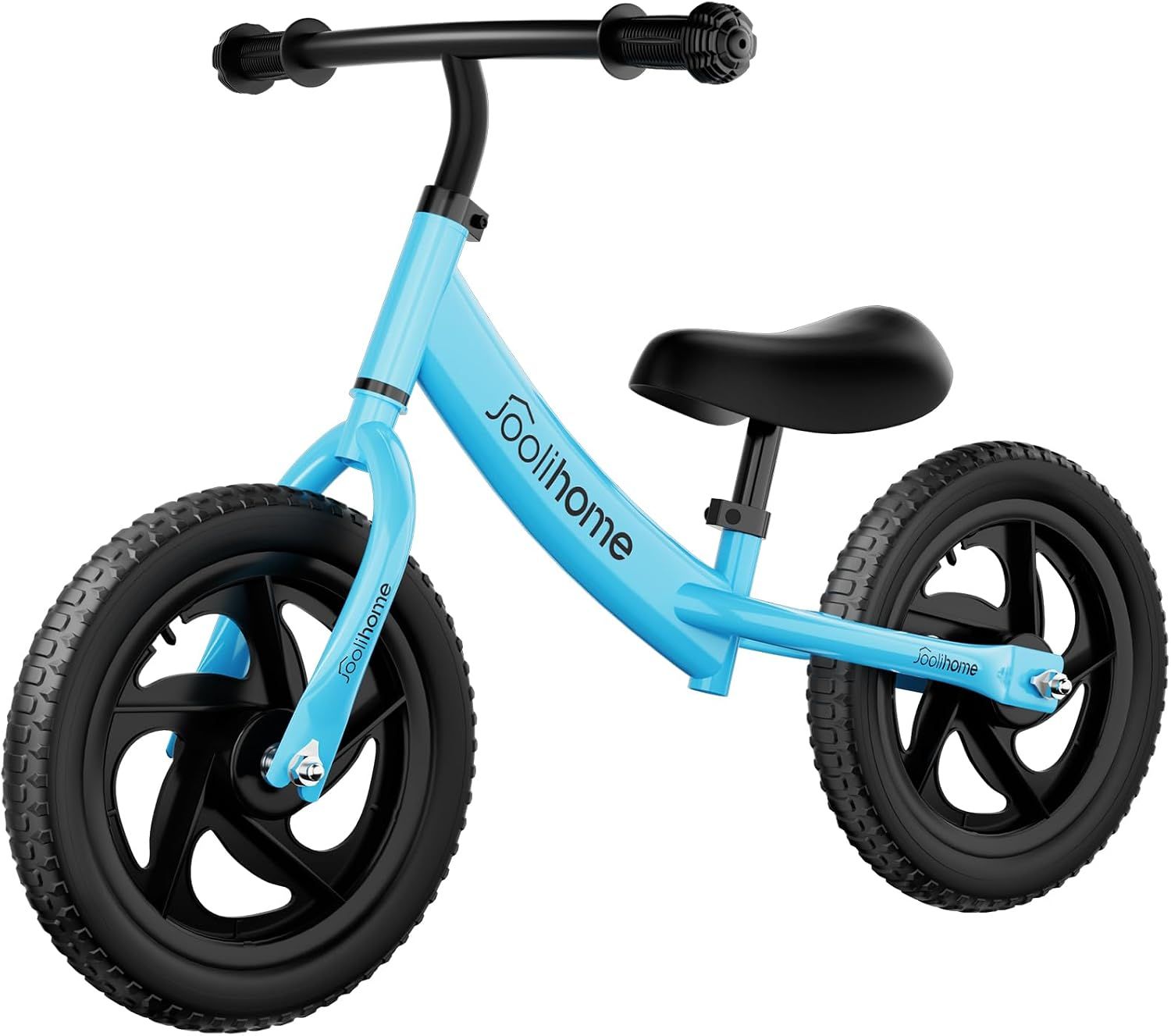 12-Inch Balance Bike for Kids Ages 2-5, Adjustable Seat, Pedal-Free Toddler Training Bike, Blue