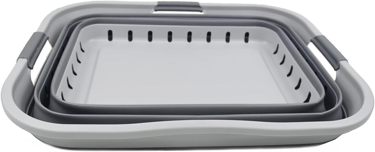 42L Foldable Laundry Basket with Handles