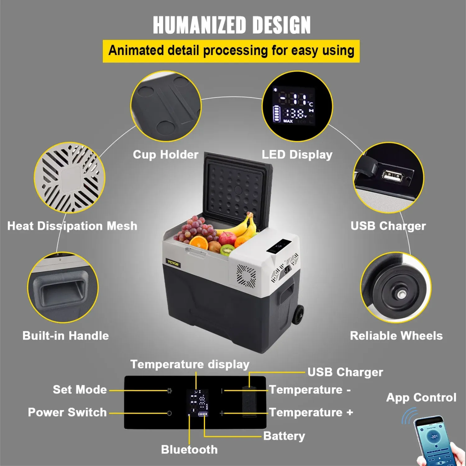 Car Refrigerator 40L Compressor Cooler