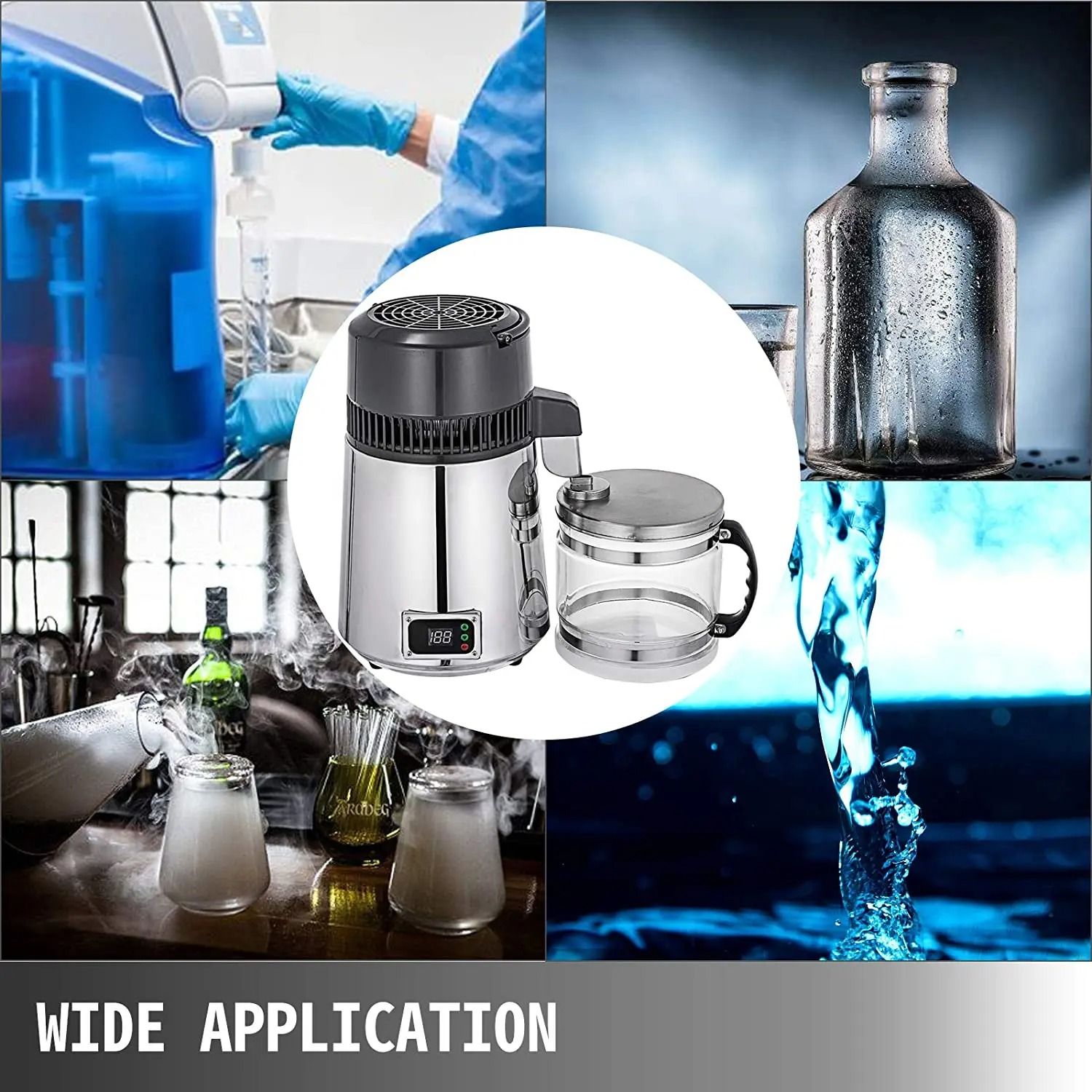 Water Distiller 4L 750W Stainless Steel