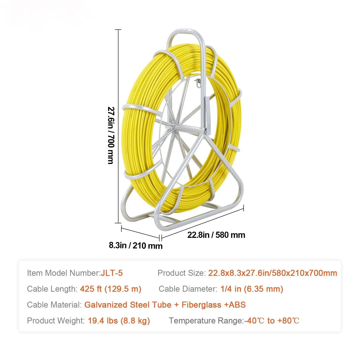 Duct Rodder Fish Tape Electrical Cable Running Puller