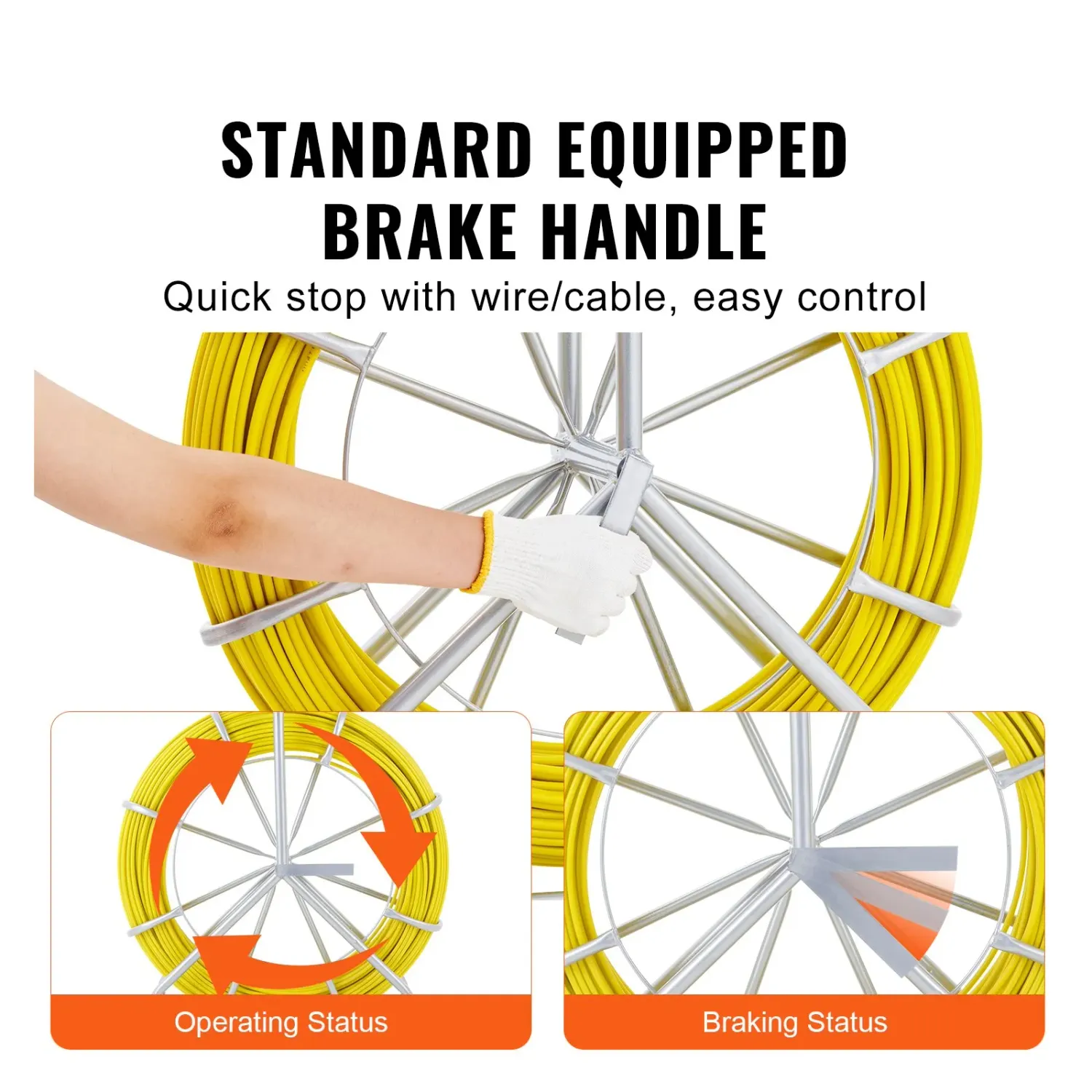 Duct Rodder Fish Tape Electrical Cable Running Puller